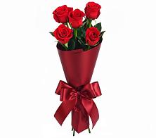 Букет 5 Красных роз Эдлесс Лав в Масловский