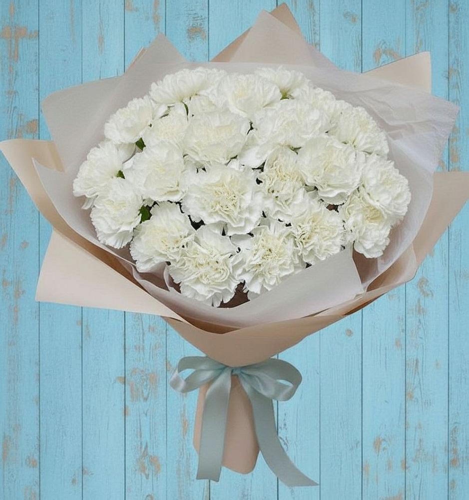 Букет цветов из: Гвоздики в Масловский