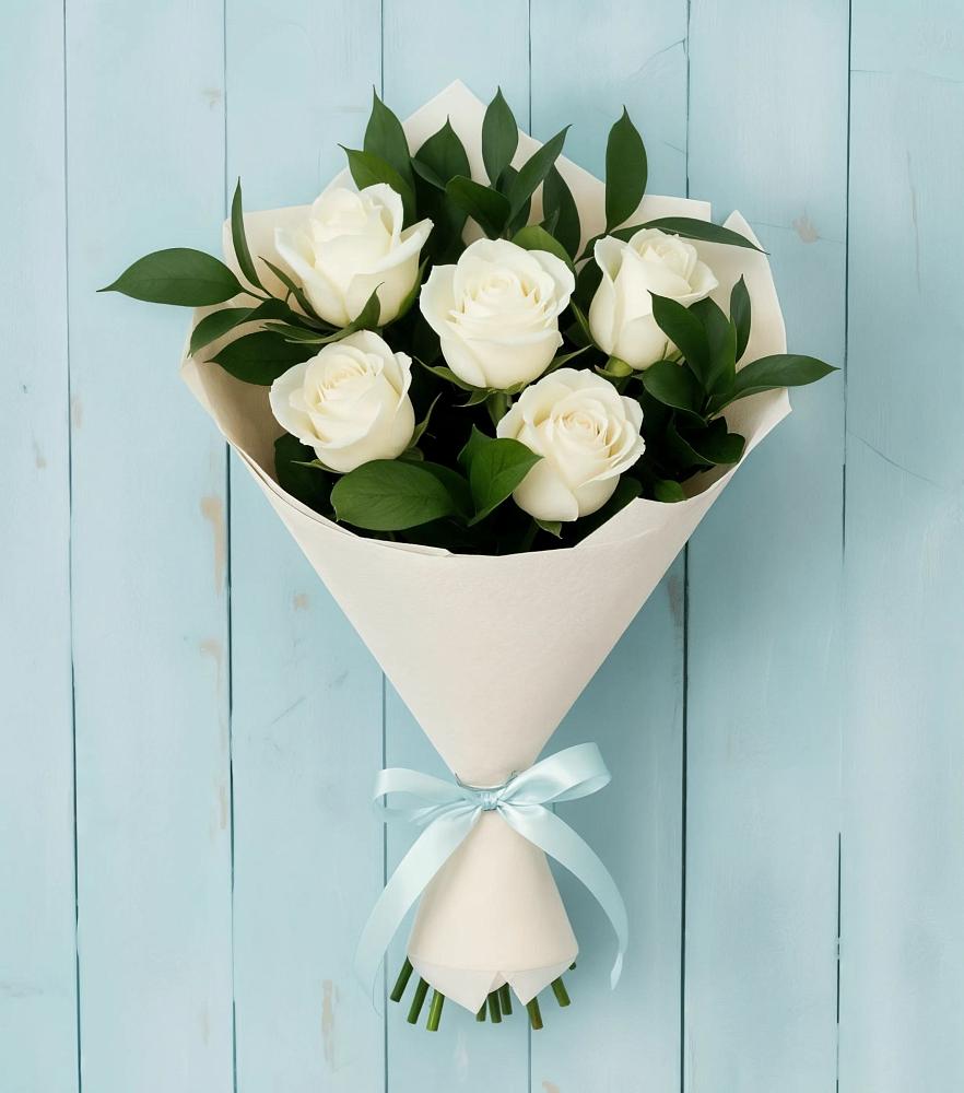 Букет цветов из: Розы в Масловский