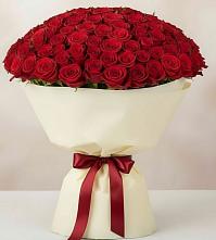 Букет 101 Красная роза Милано в Масловский