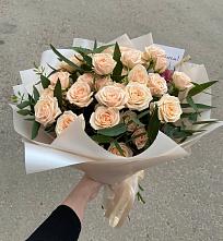 Букет Кремовые розы Латте в Масловский