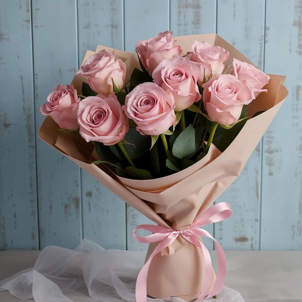 Букет цветов из: Розы в Масловский