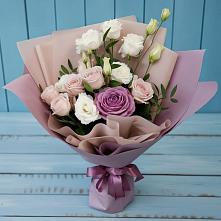 Букет цветов из:  Розы и Лизиантусы #REPLACE_PRED# Масловский