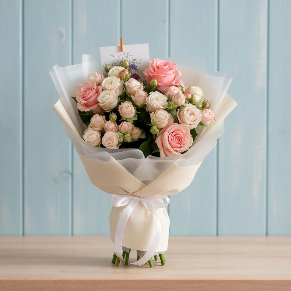 Букет цветов из: Розы в Масловский