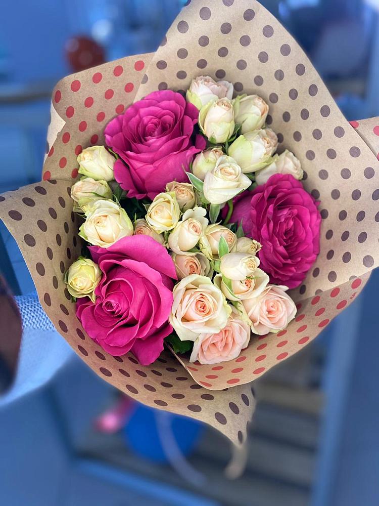 Букет цветов из: Розы в Масловский