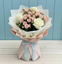 Букет цветов из:  Розы в Масловский