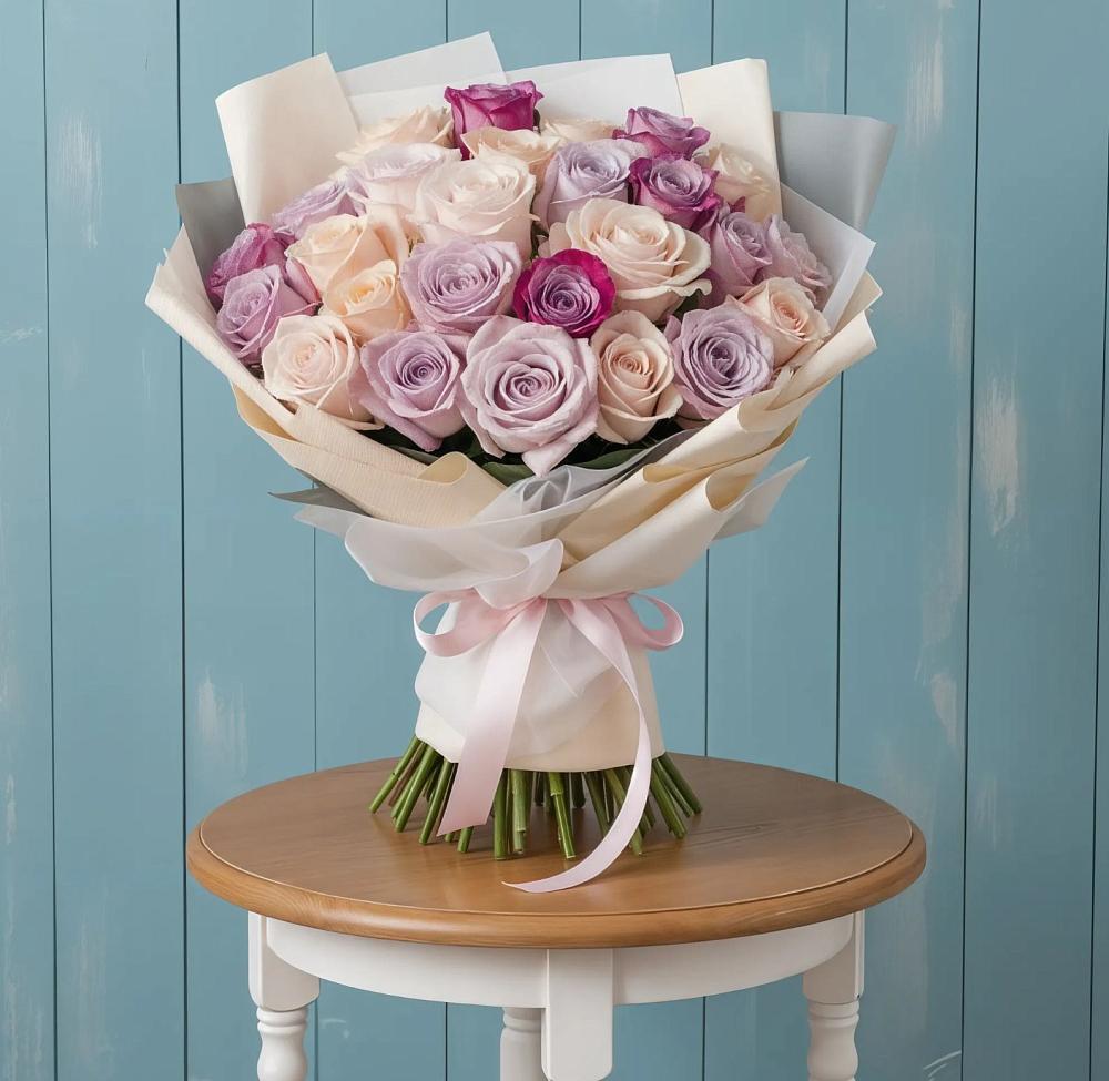 Букет цветов из: Розы в Масловский