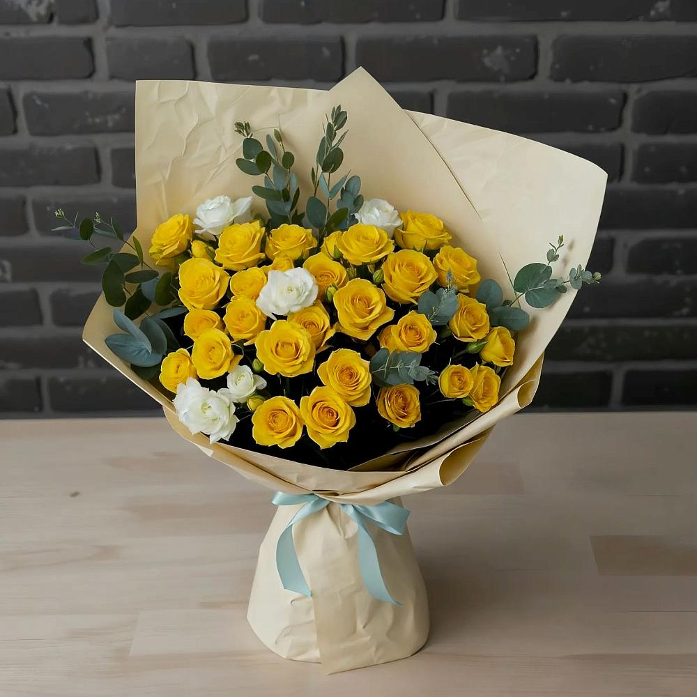 Букет цветов из: Розы в Масловский