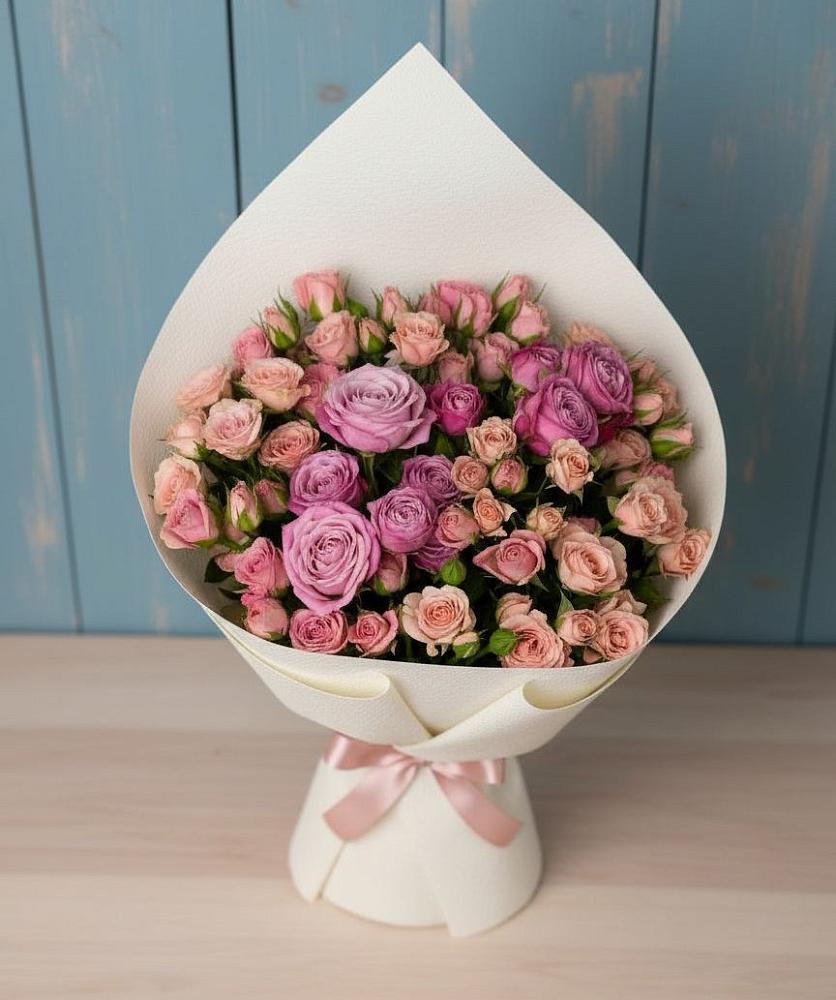 Букет цветов из: Розы в Масловский