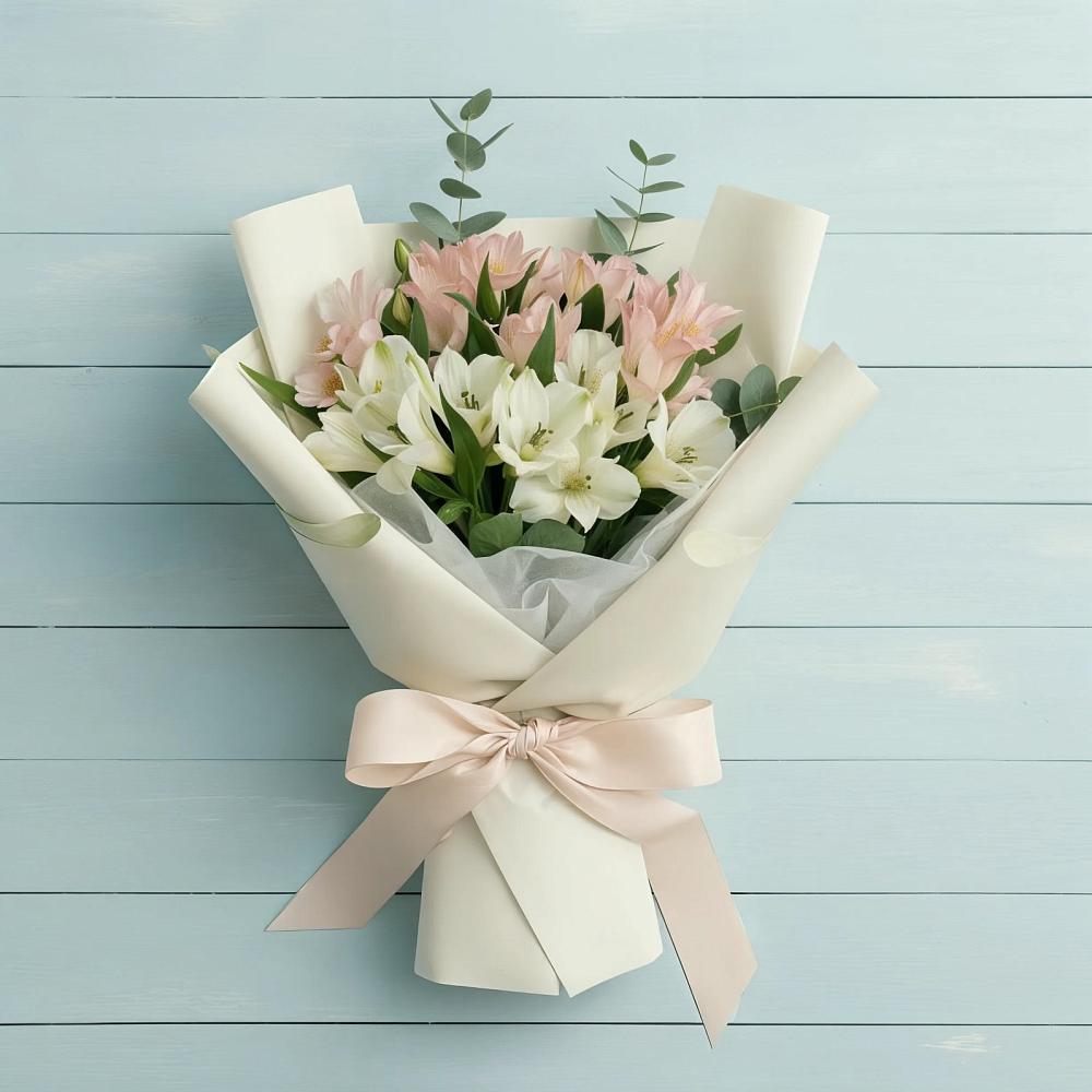 Букет цветов из: Альстромерии в Масловский