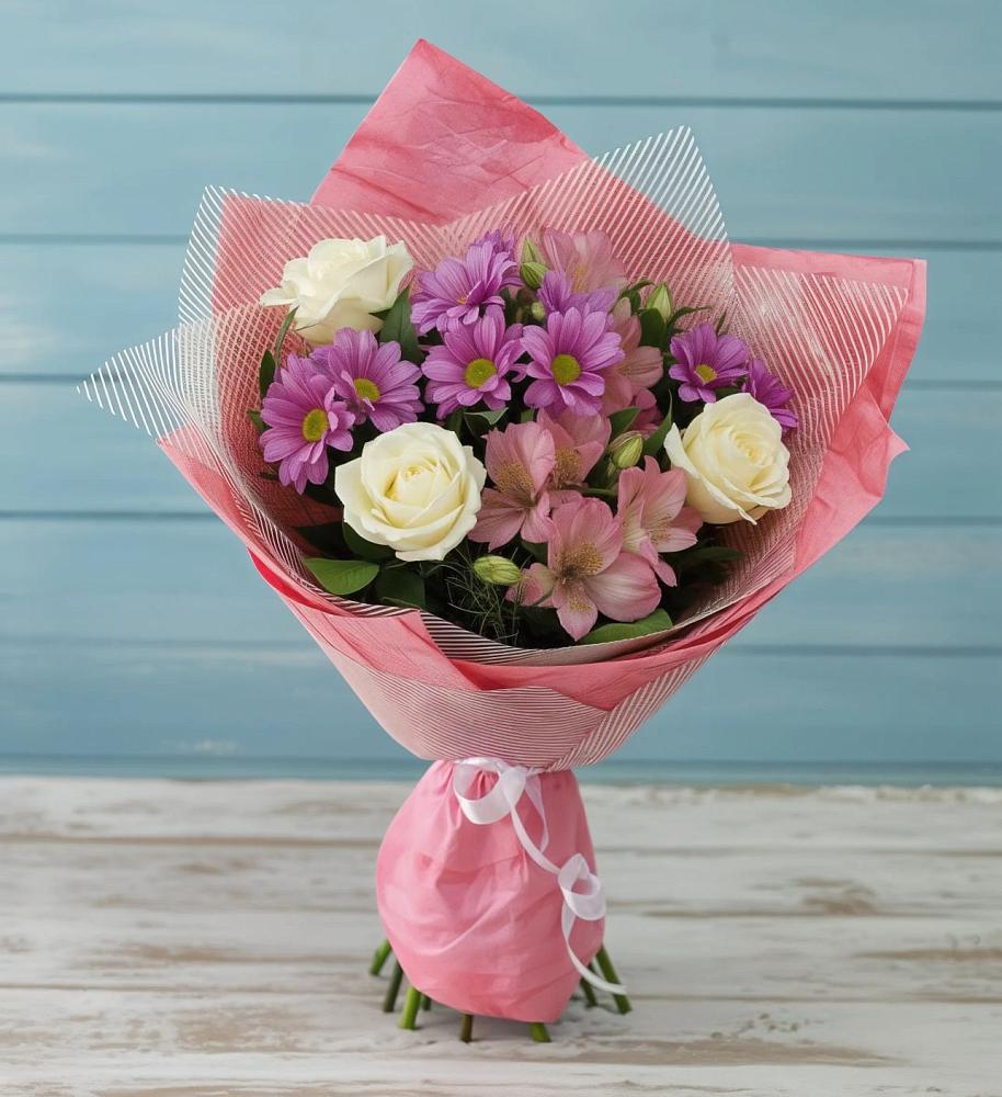 Букет цветов из: Герберы в Масловский