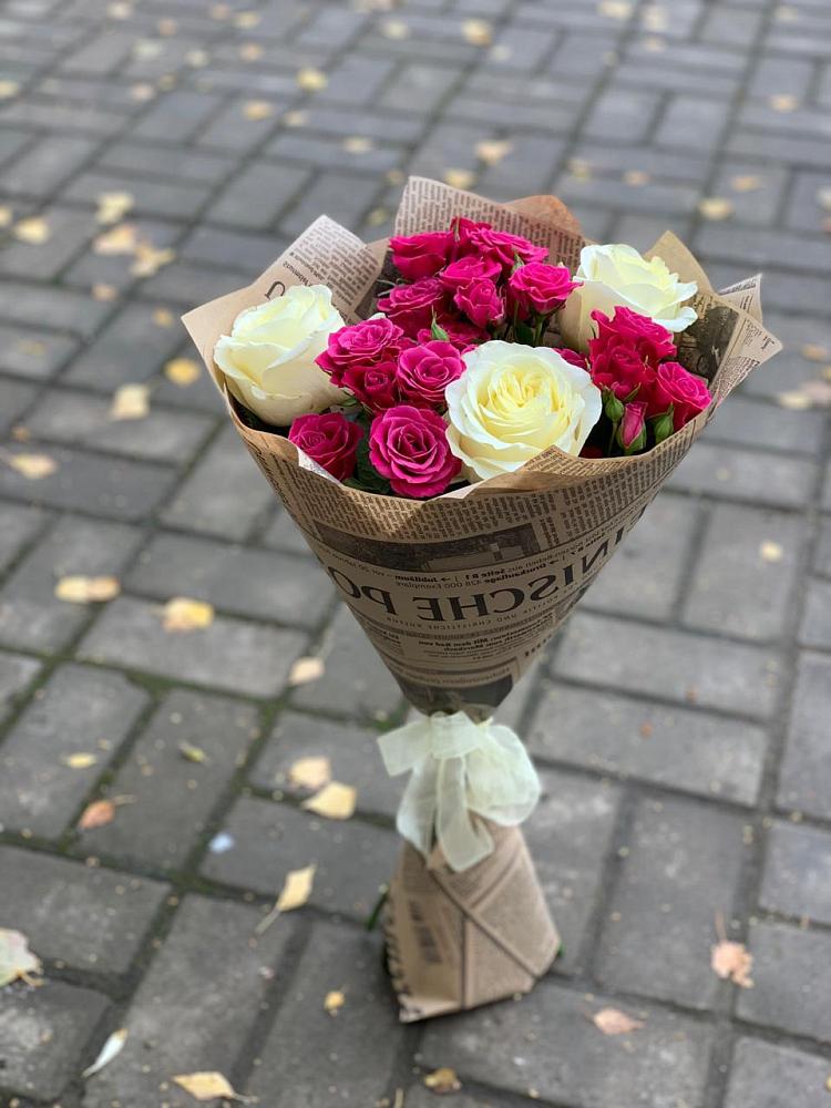 Букет цветов из: Розы в Масловский