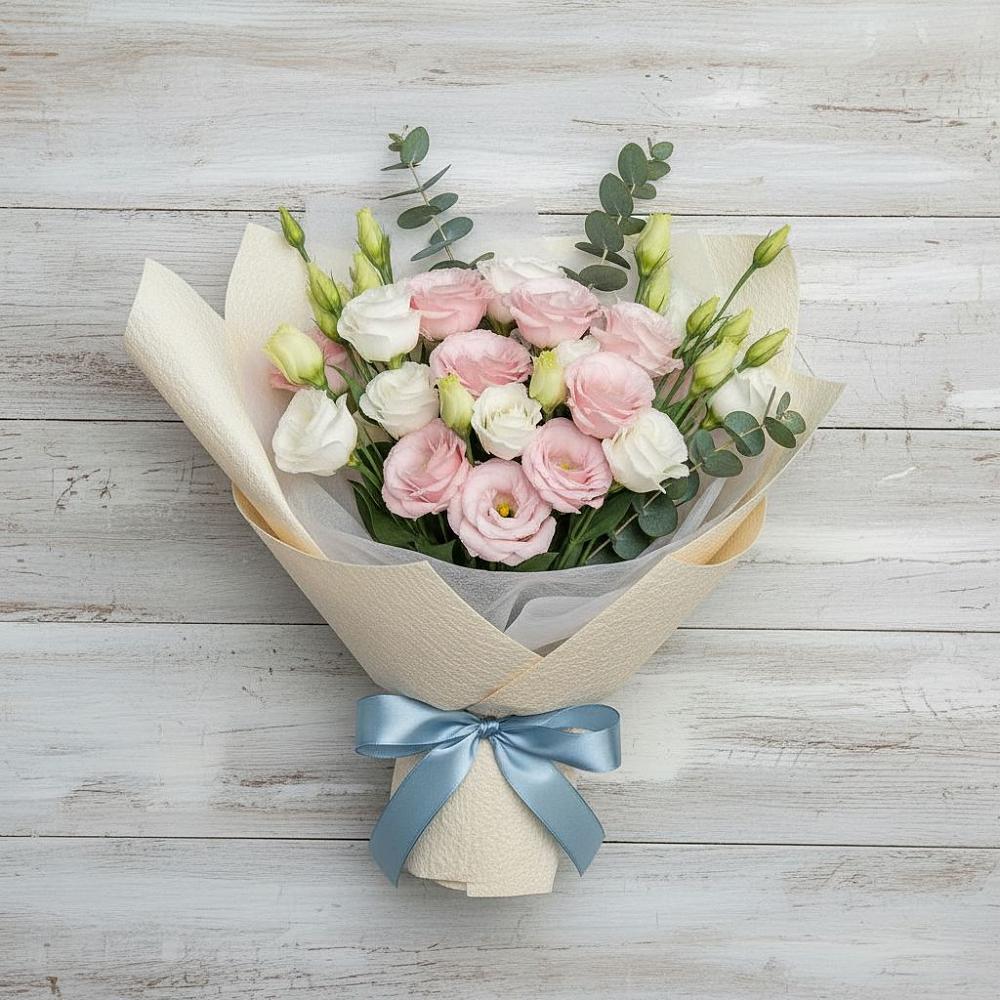 Букет цветов из: Лизиантусы в Масловский